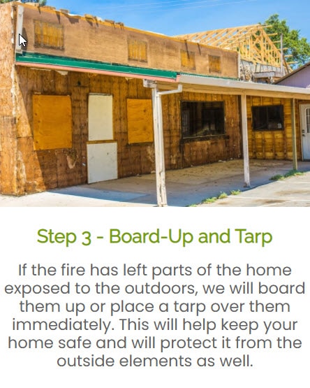 Step 3 Board-Up and Tarp